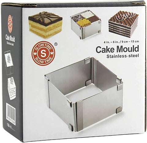 Mousse Rings Square Mousse Ring Cake Baking Stainless Steel Dessert Ring Pastry Mould for Home Baking Cake Rings Square - MunchiesHouse