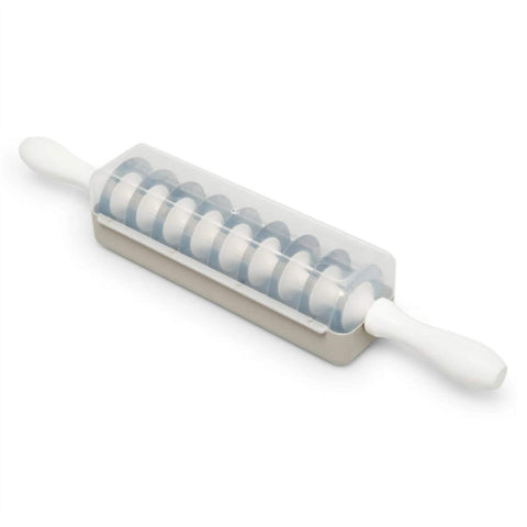Dough Cutter Knife with Transparent Cover – 9-Blade Stainless Steel Dough Slicer