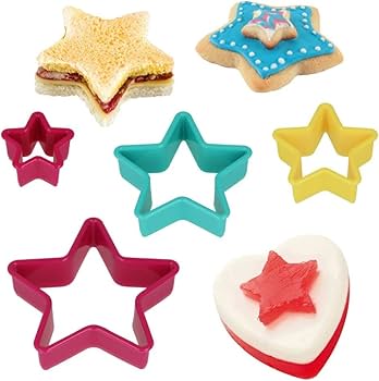 Star-Shaped Plastic Cutter Set (5 PCS) for Baking