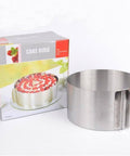 Cake Ring 16 to 30cm Adjustable Round Stainless Steel Cake Mousse Mould Bakeware Tools Decorating Mold Baking - MunchiesHouse