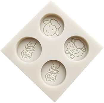 Round Arabic Letter Silicone Cake Mold Eid Mubarak Fondant Mould Ramadan DIY Chocolate Sugar Craft Tools
