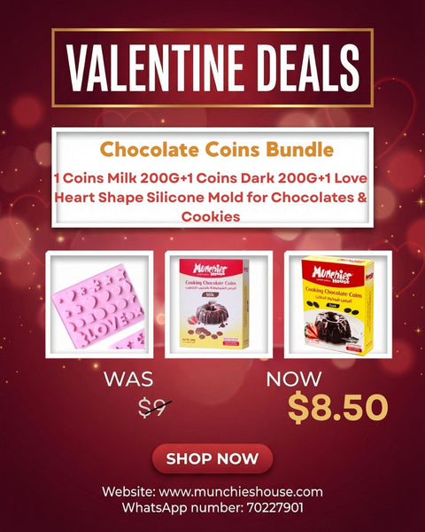 Love Heart Shape Silicone Mold for Chocolates & Cookies - MunchiesHouse