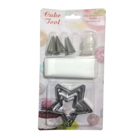 Cake Decorating Nozzle Set with Piping Bag