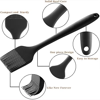 Silicone Brush Heat Resistant Non-Stick Rubber Spatulas Flexible Baking & Cooking Munchies Tools