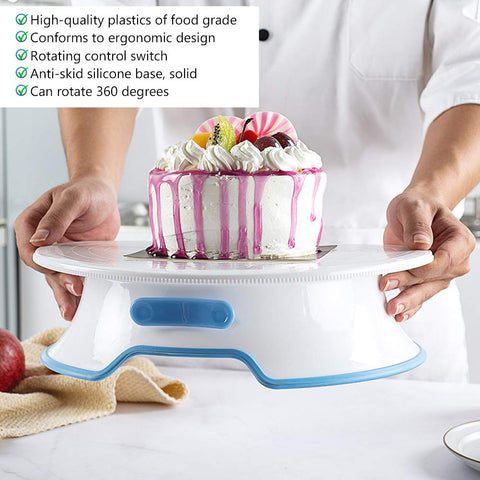 Cake Turntable Stand - Lockable Turntable - MunchiesHouse