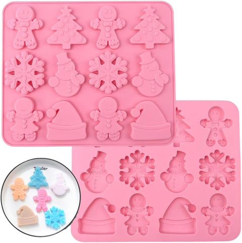 Christmas Snowflake Pattern Silicone Mold Chocolate Candy Cake Mold