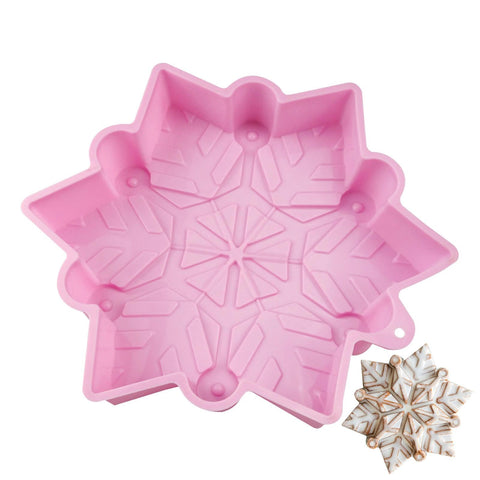 Christmas Silicone Molds - Cake Pop Mold Snowflake Moulds,Snowflake Cake Decorations, Christmas Candy Molds, Cake Mould for Christmas