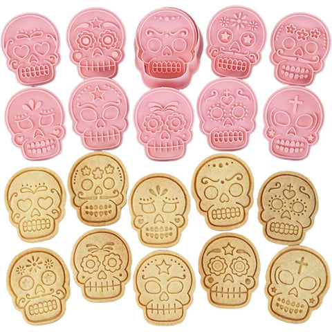 Halloween & Day of the Dead Cookie Cutters – 10-Piece Set