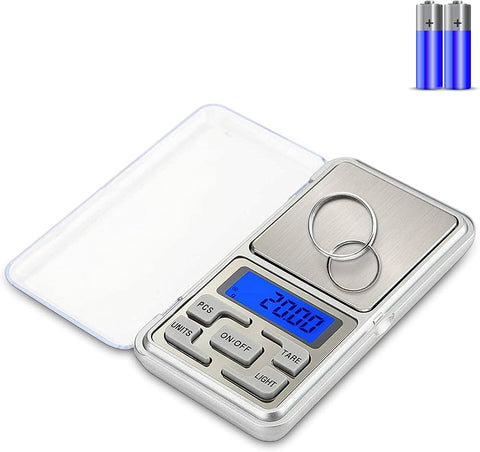 ملعقة ميزان مطبخ رقمي من Accu-Measure - شاشة LCD، دقة من 0.1 غرام إلى 500 غرام