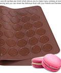 Munchies House Silicone Macaron Mat 30 Cavities 29x26 cm Munchies Tools