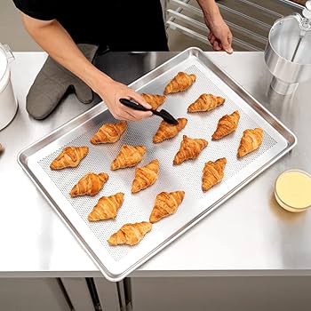 Aluminum Bakery Perforated Baking Tray Bread Cookie Biscuit Pastry Food Baking Tray - MunchiesHouse