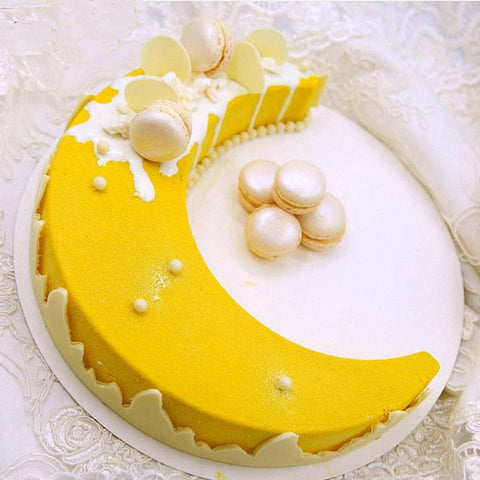 Moon Shaped Silicone Moulds For Mousse Cake, Pudding, Sweet Dessert, French Sponge Cake, Sweets, Pastries, Star & Moon Cake Mould