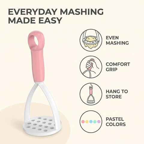 Manual Potato & Carrot Masher – Baby Food Mashing & Pureeing Tool