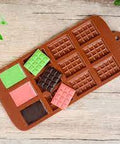 Mini Chocolate Bar Silicone Mould, 21cm x 11cm Munchies House