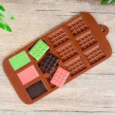 Mini Chocolate Bar Silicone Mould, 21cm x 11cm Munchies House