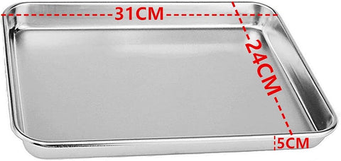 Aluminum Baking Tray, Non-Stick Metal Oven Tray