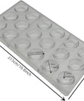 Coffee Bean Shape PC Polycarbonate Chocolate Mold: Ideal for Artisan Chocolates