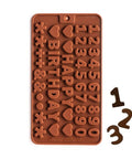 Silicone Letter Mold and Number Chocolate Birthday Cake Decorating Tools