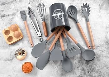 12 Pcs Silicone Cooking Kitchen Utensil Set