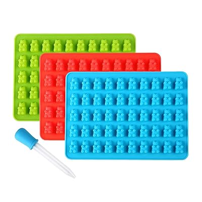 1pc Random Color Bear Design DIY Silicone Mold, 50 Grid Silicone Mold For DIY Crafting with 1 Dropper