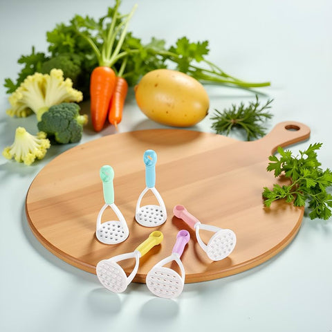 Manual Potato & Carrot Masher – Baby Food Mashing & Pureeing Tool