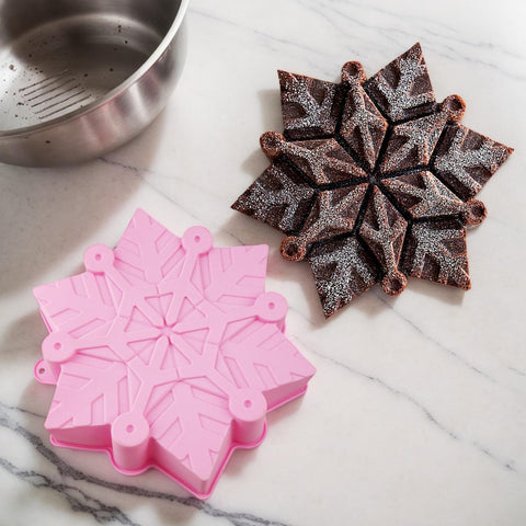 Christmas Silicone Molds - Cake Pop Mold Snowflake Moulds,Snowflake Cake Decorations, Christmas Candy Molds, Cake Mould for Christmas