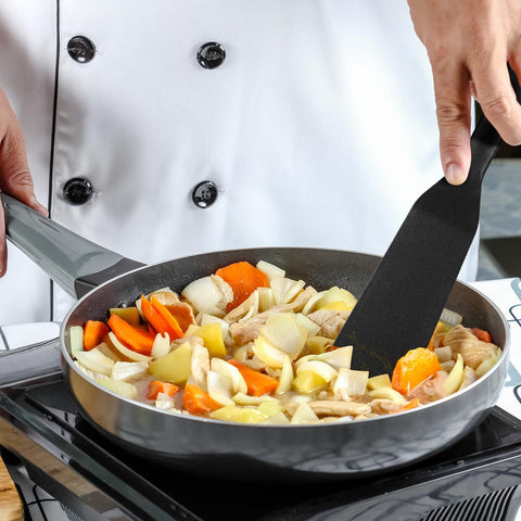 1PC Silicone Thin Spatula Omelet Spatula Turner for Fish & Eggs