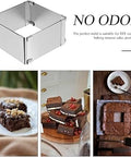 Mousse Rings Square Mousse Ring Cake Baking Stainless Steel Dessert Ring Pastry Mould for Home Baking Cake Rings Square - MunchiesHouse