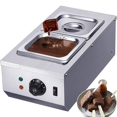Chocolate Warmer Machine with 2 Containers, Ideal for Dessert Enthusiasts
