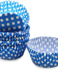 Cupcake Disposable Paper Blue With White Dots 100PCS