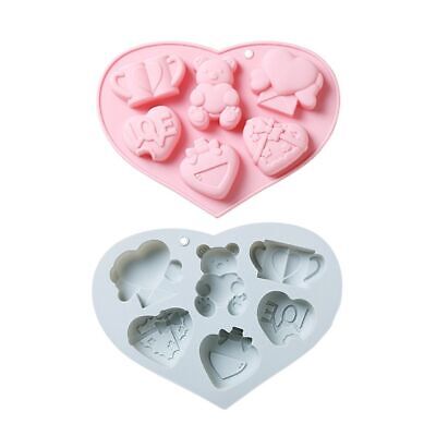 Heart Chocolate Cake Mold Valentine's Day | 6 Cavities Love Shapes