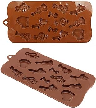 Musical Instrument Silicone Chocolate Mold - Perfect for Crafts
