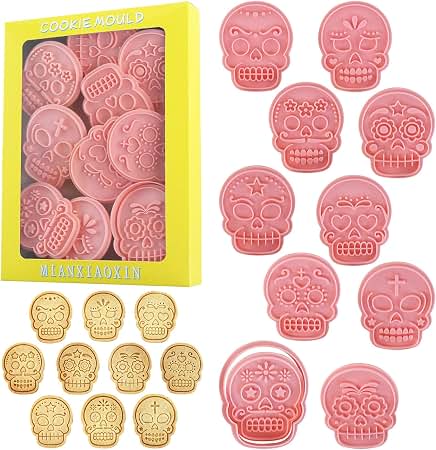 Halloween & Day of the Dead Cookie Cutters – 10-Piece Set