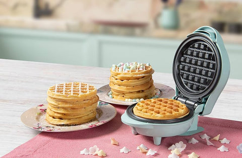 Bestron Mini Waffle Maker – Classic Waffles | 550W | Blue