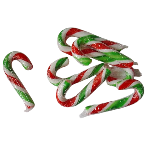 Mini Christmas Candy Cane - Cherry Flavor