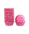 Cupcake Disposable Paper Pink With White Dots 100PCS
