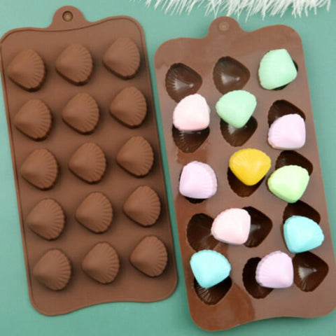 Seashell Silicone Chocolate Mold for Beach-Themed Treats
