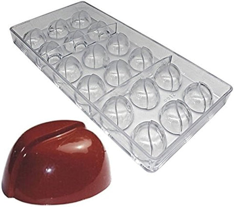 Coffee Bean Shape PC Polycarbonate Chocolate Mold: Ideal for Artisan Chocolates