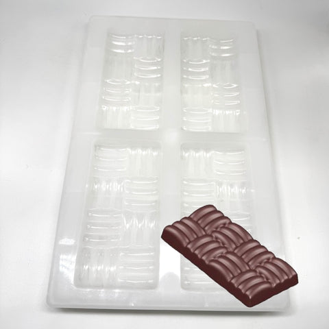 Big Woven Chocolate Bar Polycarbonate Mold