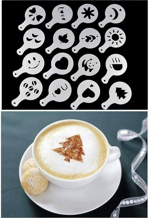 16pcs Cake Baking Clear Template ,Decorating stencil For Cookie Cake Pastry,For Wedding Birthday party cake powder sugar Mesh Tools