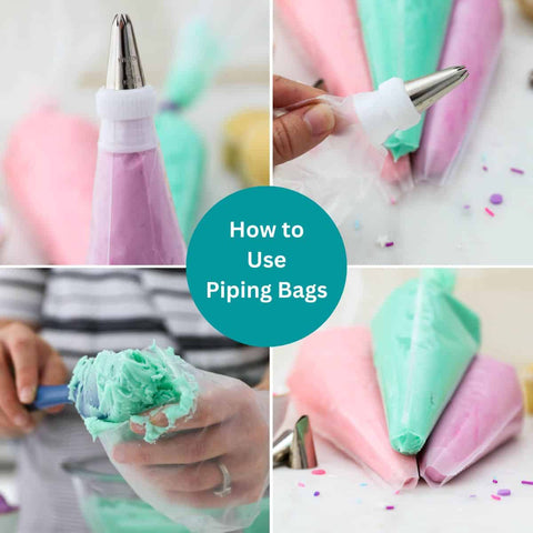 Cake Decorating Kit: Nozzle Set with Piping Bag