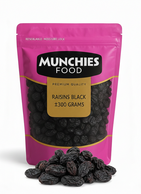 Black Raisins, Potassium-Rich & Antioxidant-Loaded, Nutritious Snack Munchies Food