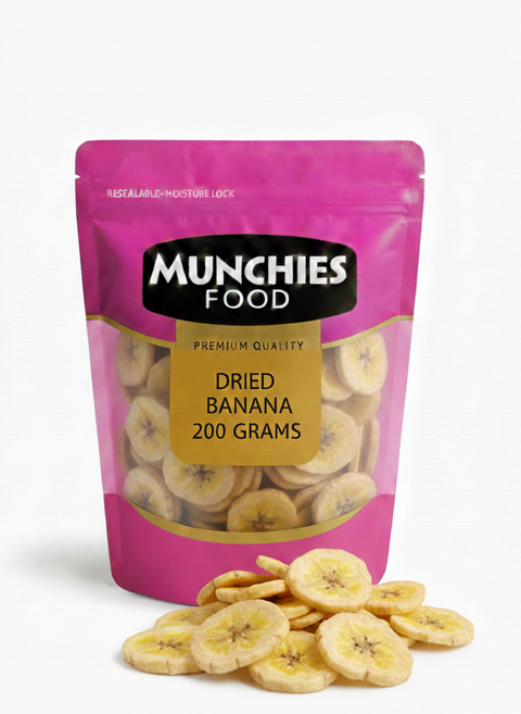 DRIED BANANA CHIPS, Nutritious Snack, High in Vitamins, Munchies Food