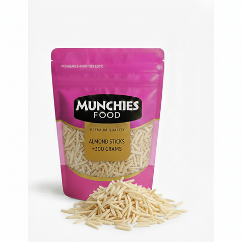 Raw Almonds Sticks: Nutrient-Rich, Heart Healthy Snack Munchies Food