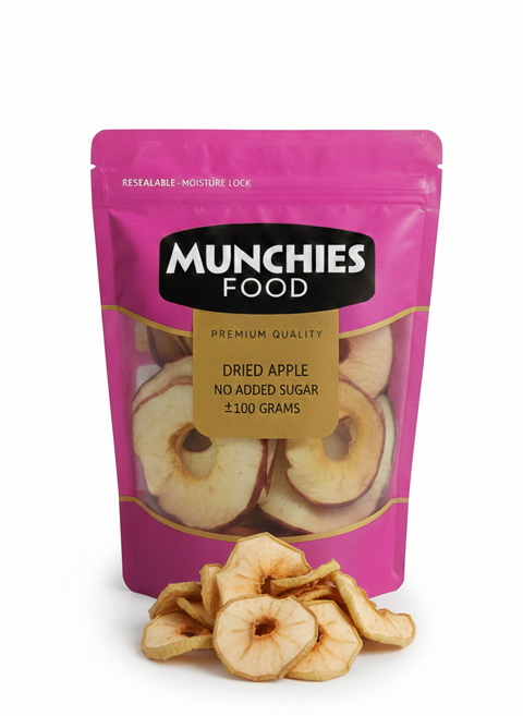 Dried Apple- No Added Sugar Munchies Food
