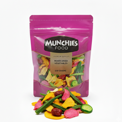 Mixed Dried Vegetables, High in Fiber & Antioxidants Munchies Food