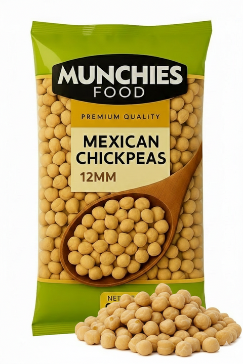 Mexican Chickpeas 12MM - Protein-Rich & Ready to Use Munchies Food