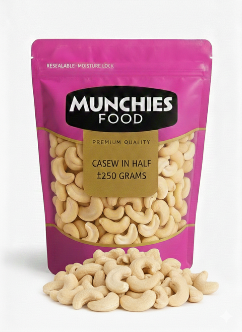 Premium Cashew Halves by Munchies Food, Nutrient-Rich Snack Munchies Food