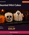 Halloween Haunted Mini Cakes Bundle: finished dessert inspiration, regular $12.10, sale $10.29