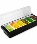 6 Compartment Trays Detachable Topping Station Plastic Munchies Tools